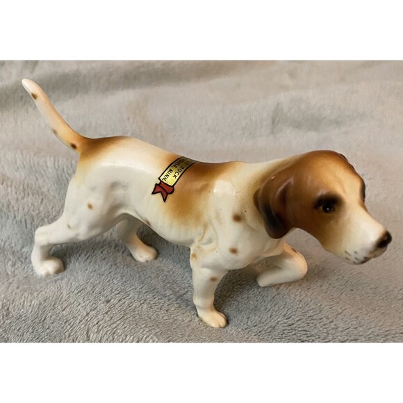 Vtg English Pointer Setter Spaniel Hunting Dog Porcelain Figurine Souvenir Rare - Picture 5 of 14